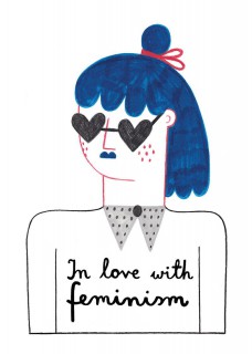 Plakat In love with feminism