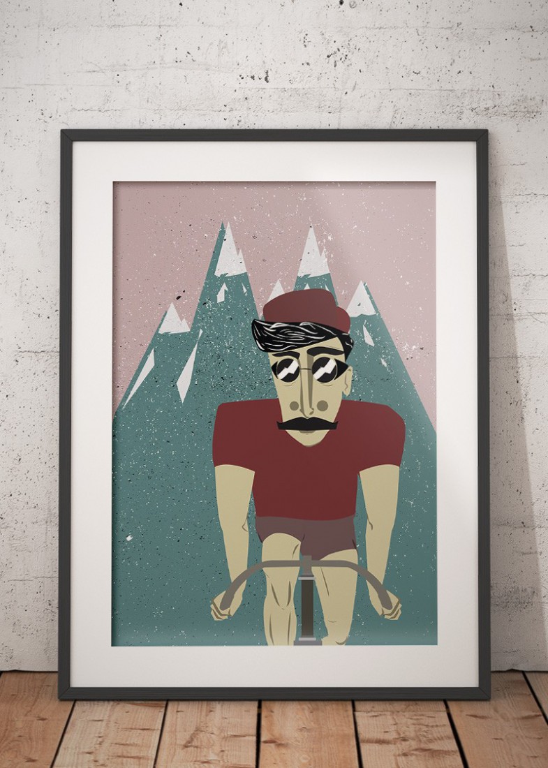 Plakat Bicyklista