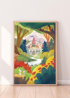 Plakat Zamek w lesie 2