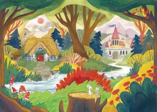 Plakat Baśniowy las