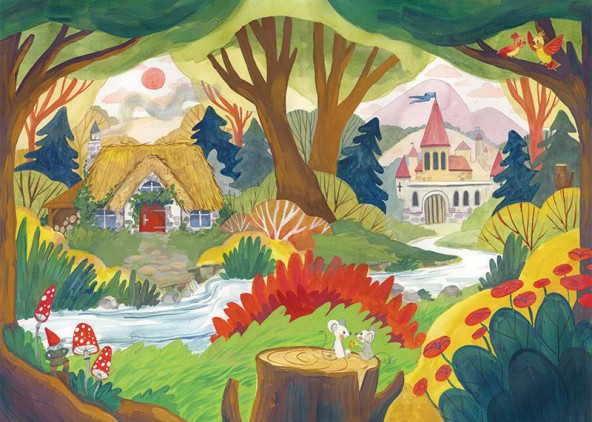 Plakat Baśniowy las