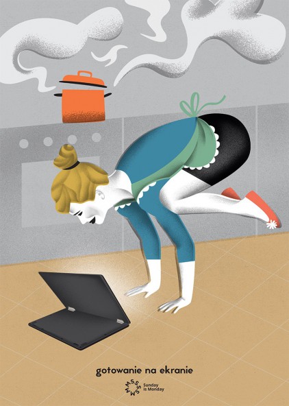 Plakat Gotowanie na ekranie Plakat Gotowanie na ekranie