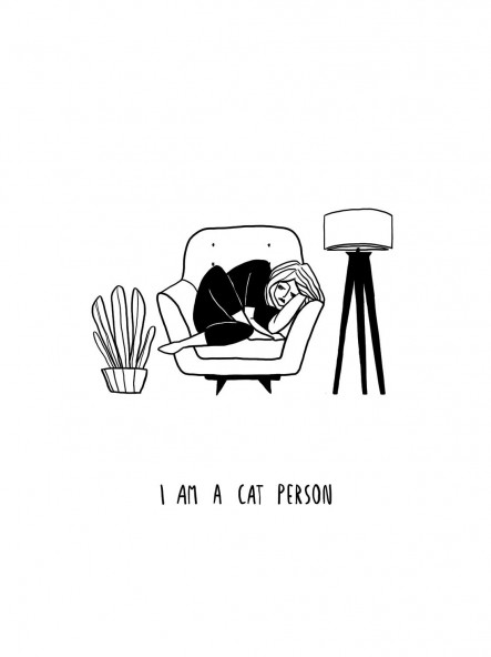 Plakat Cat person Plakat Cat person