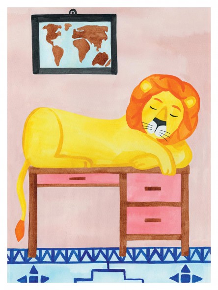 Sleeping Lion Poster Sleeping Lion Poster