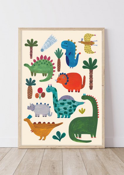 Plakat Dinozaury