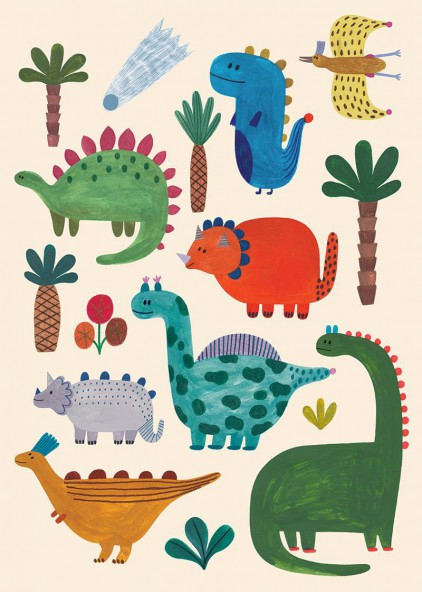 Plakat Dinozaury