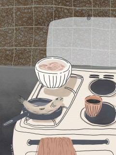 Fish In The Pan Poster