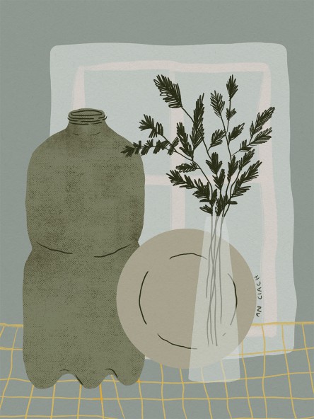 Plakat Martwa natura z butelką Plakat Martwa natura z butelką