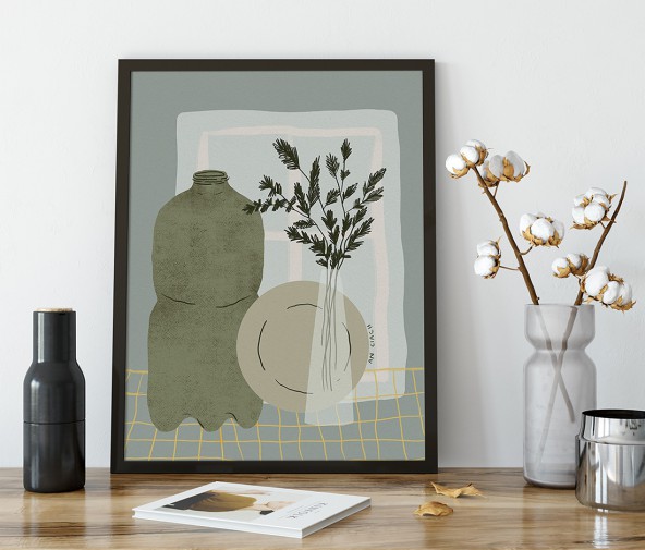 Plakat Martwa natura z butelką Plakat Martwa natura z butelką