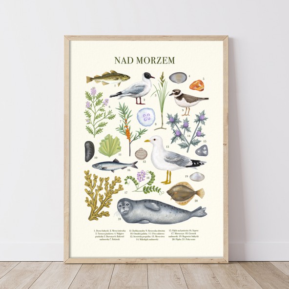 Plakat Nad morzem Plakat Nad morzem