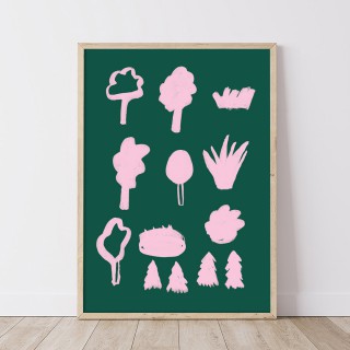 Pink Forest Poster 2