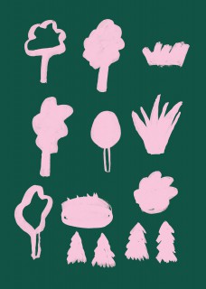 Plakat Pink Forest