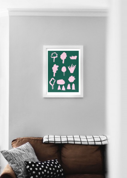 Plakat Pink Forest