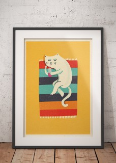 Plakat Kot plażowy 2
