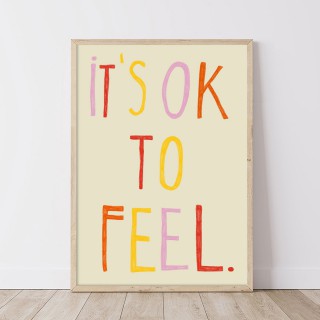 Plakat It's ok to feel 2