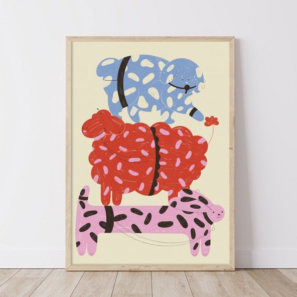 Plakat Niegrzeczne psiaki