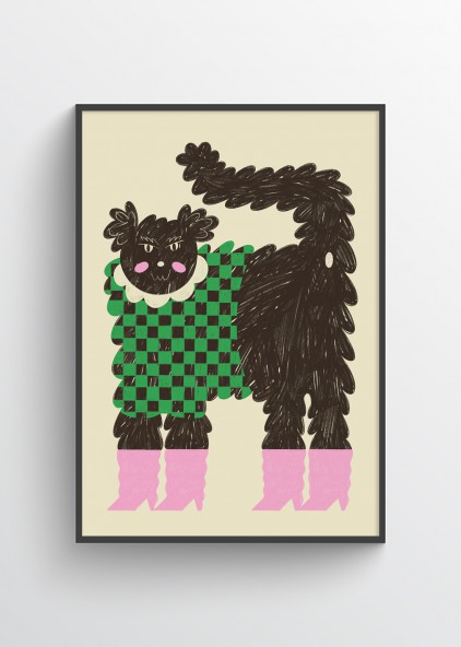 Plakat Pies w butach Plakat Pies w butach