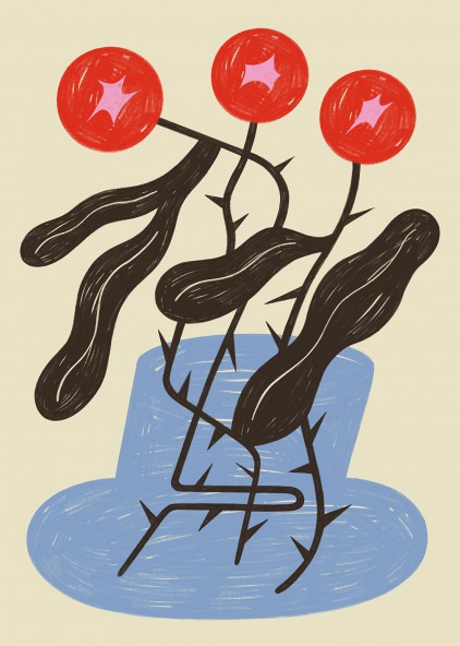 Plakat Kwiaty w wazonie