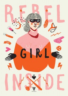 Plakat Rebel girl inside