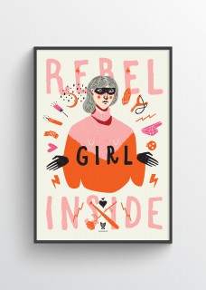 Plakat Rebel girl inside 2