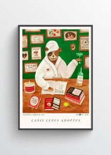 Plakat Canis Lupus Adoptus 2