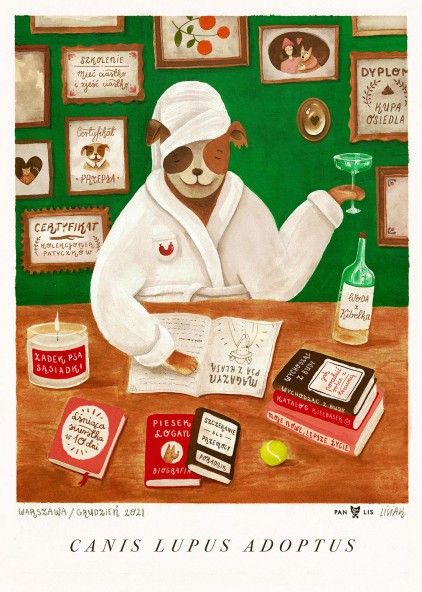 Plakat Canis Lupus Adoptus Plakat Canis Lupus Adoptus
