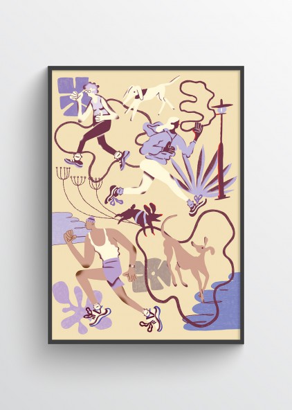 Plakat Biegacze Plakat Biegacze