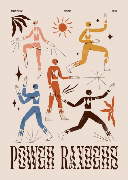 Plakat Power Rangers
