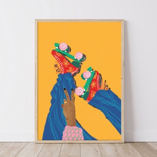 Plakat Roller skates 2