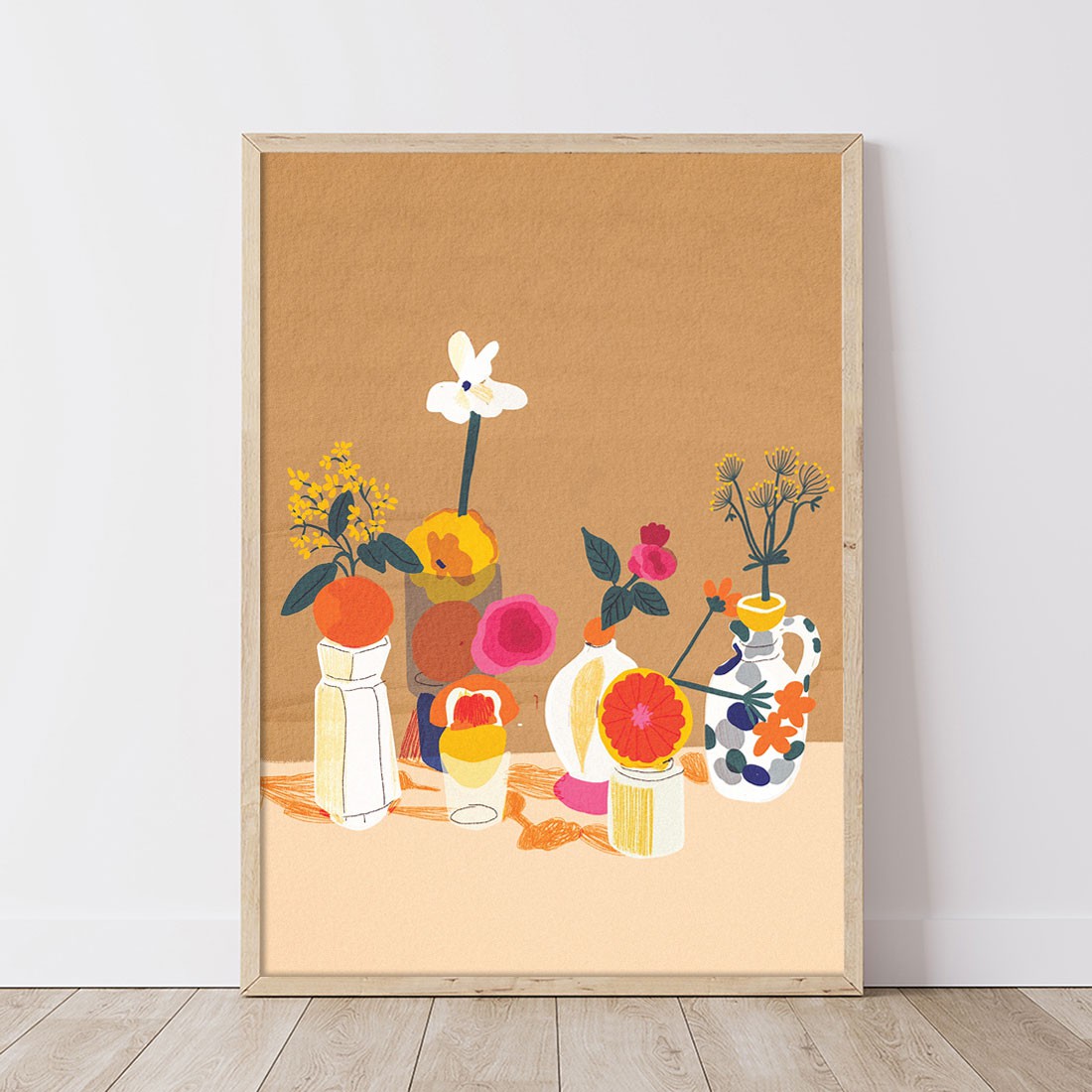 Plakat Citrus and Flowers