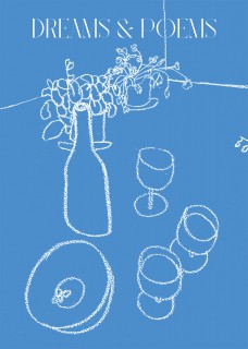 Plakat Blue Table