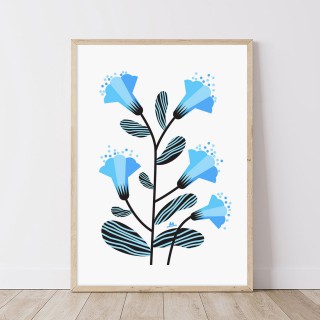Plakat Dzwonki niebieskie 2