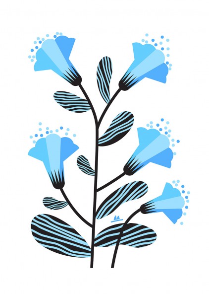 Plakat Dzwonki niebieskie