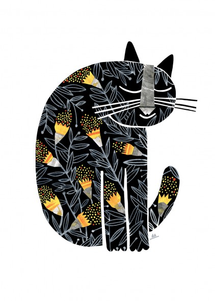 Plakat Grudniowy kot Plakat Grudniowy kot