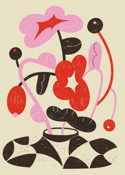 Plakat Kwiaty w wazonie I