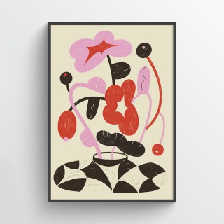 Plakat Kwiaty w wazonie I 2