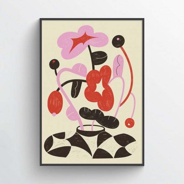 Flowers In A Vase I Poster