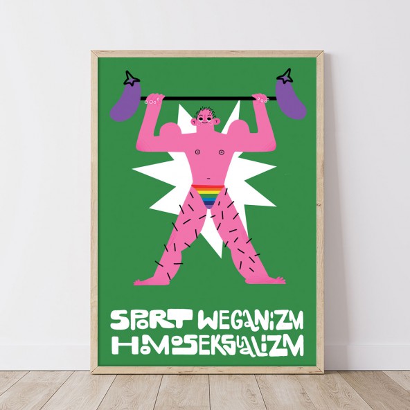 Plakat Sport weganizm I Plakat Sport weganizm I