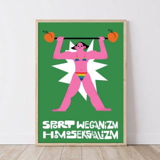 Plakat Sport weganizm II 2
