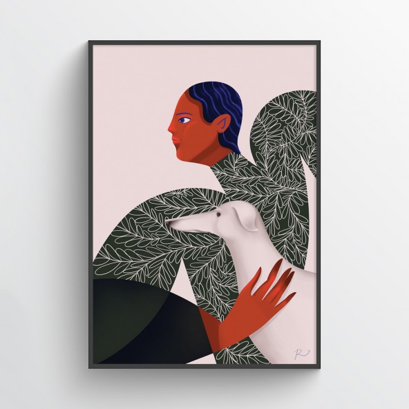 Lady With A Dog Poster