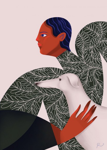 Lady With A Dog Poster