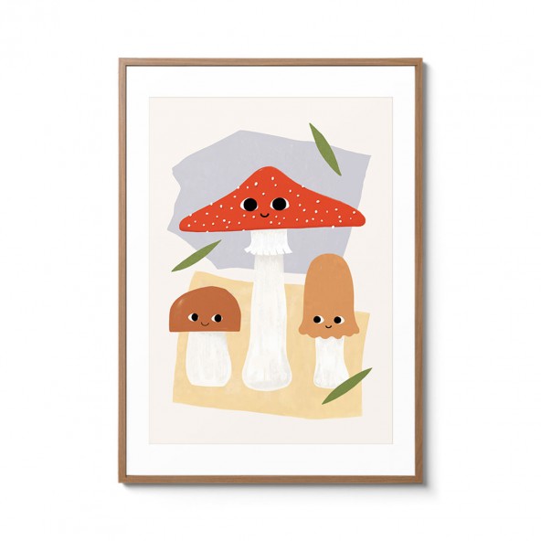 Mushrooms Poster Mushrooms Poster