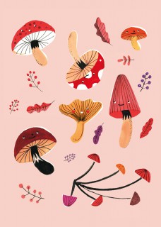 Mushrooms Poster