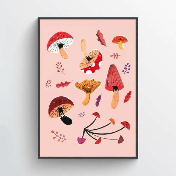 Plakat Grzybki Plakat Grzybki