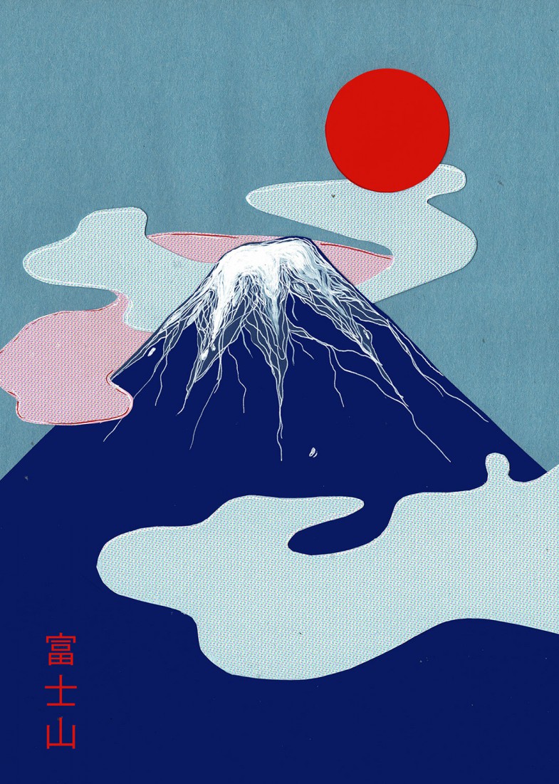 Plakat Fuji Jagody Stączek