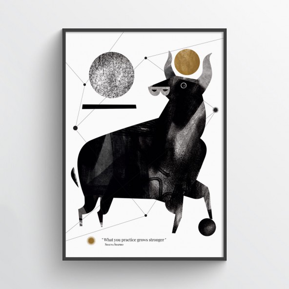 Plakat Go stronger Plakat Go stronger