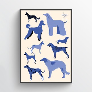 Plakat "Dogs" Kai Wojtygi 2