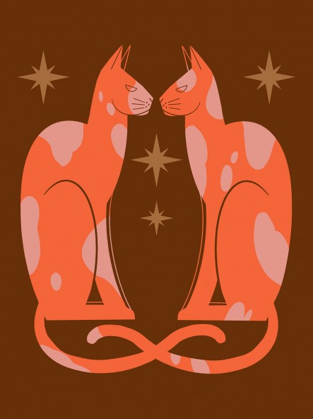 Plakat Kai Wojtygi "Magic Cat" Plakat Kai Wojtygi "Magic Cat"