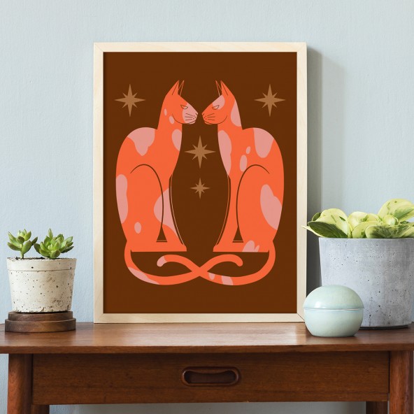 Magic Cat Poster Magic Cat Poster