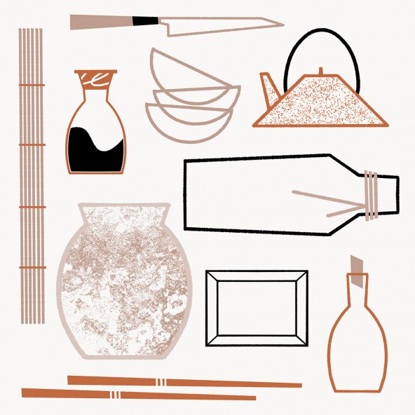 Plakat Kai Wojtygi "Sushi Set"